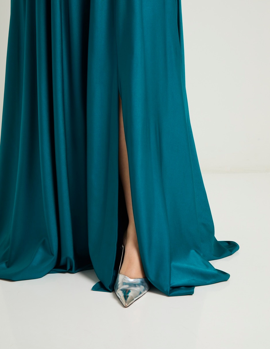Vestido maxi de fiesta escote V 5
