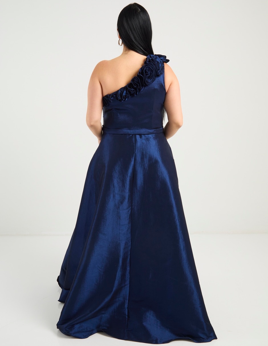 Vestido maxi de fiesta espalda cruzada 6
