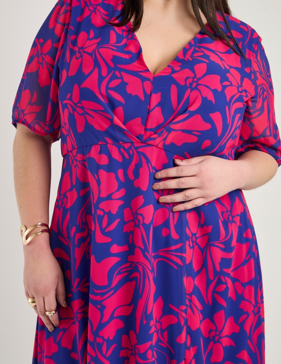 Vestido maxi de fiesta escote V 2