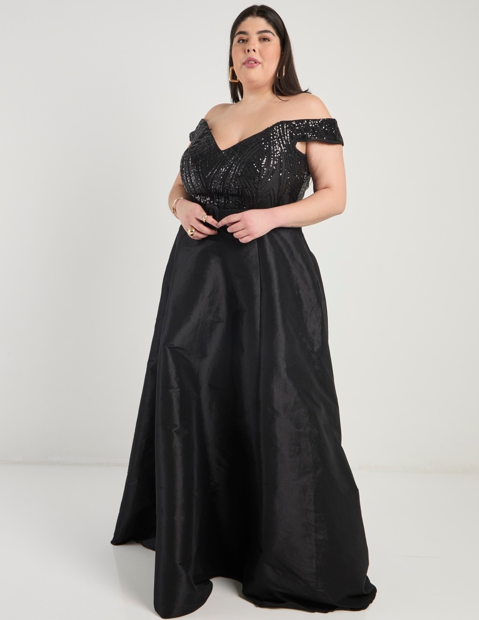 Vestido maxi fiesta escote v Vestido maxi fiesta escote v