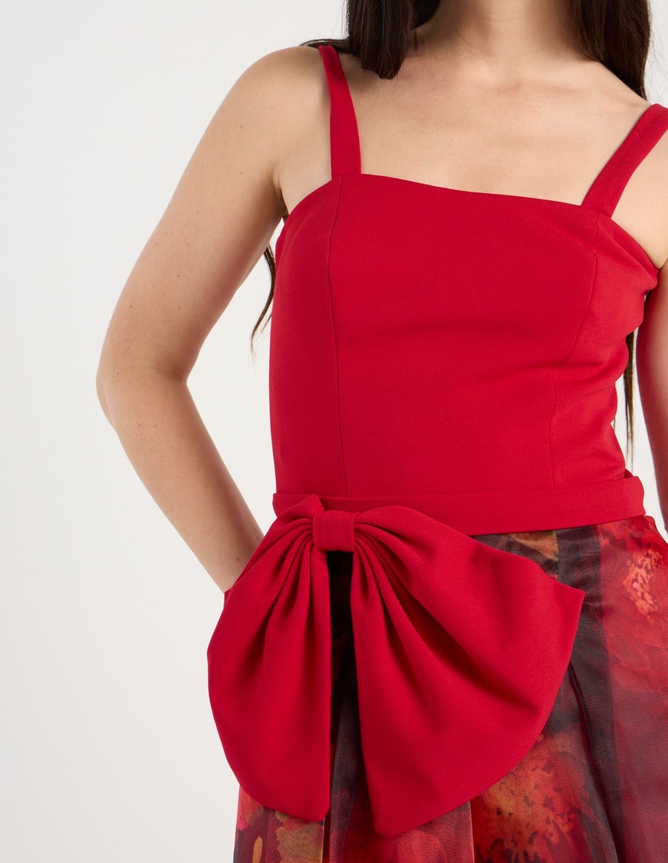 Vestido maxi de fiesta escote cuadrado 4