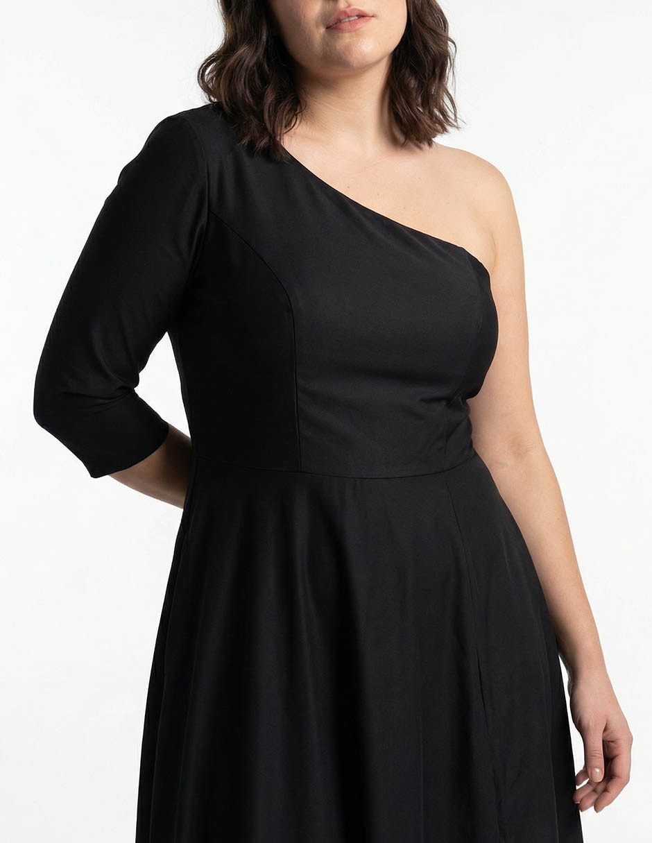 Vestido maxi de fiesta escote medio 4