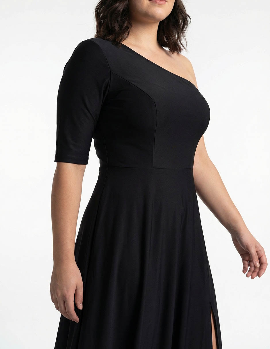 Vestido maxi de fiesta escote medio 5