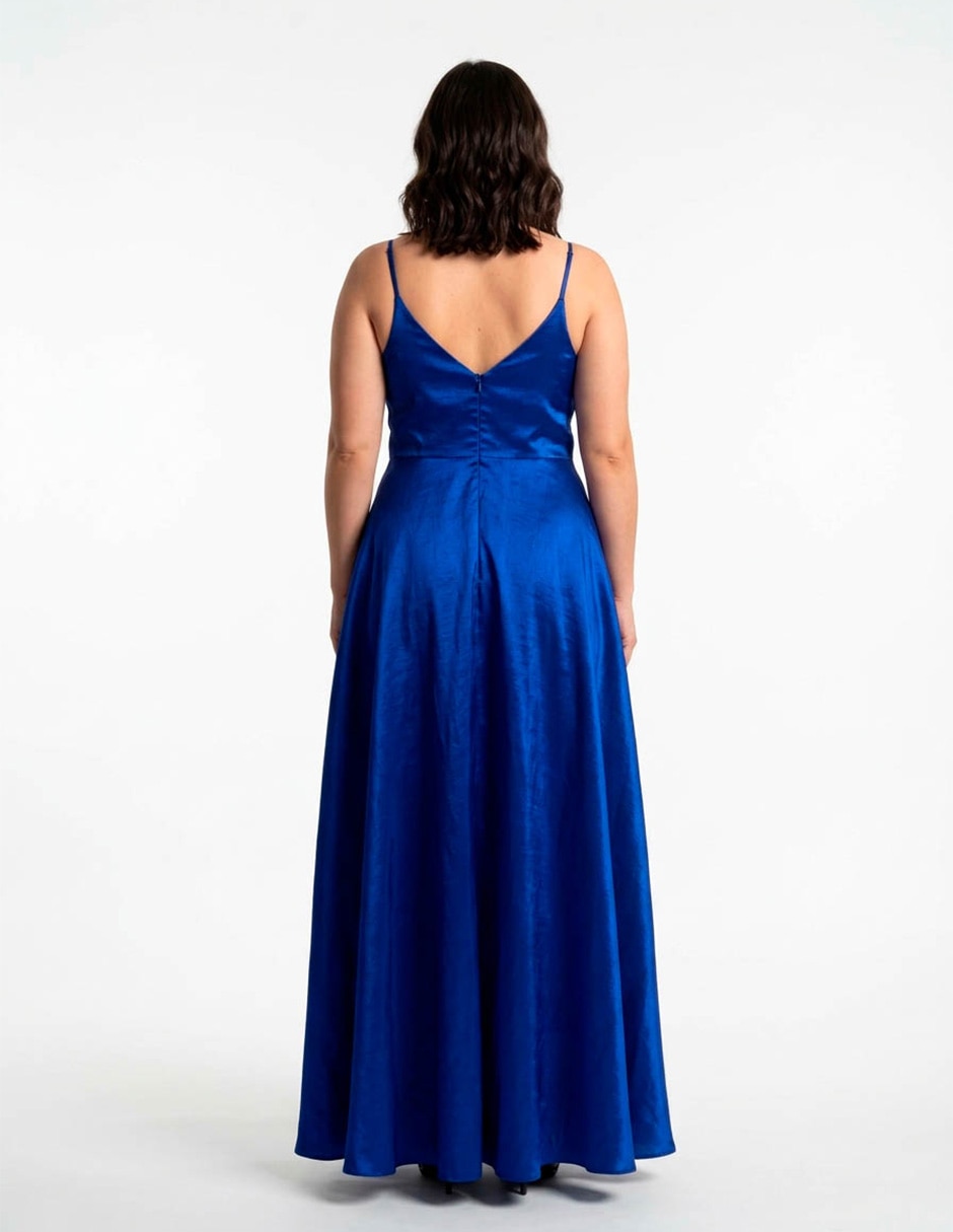 Vestido maxi de fiesta escote V 2