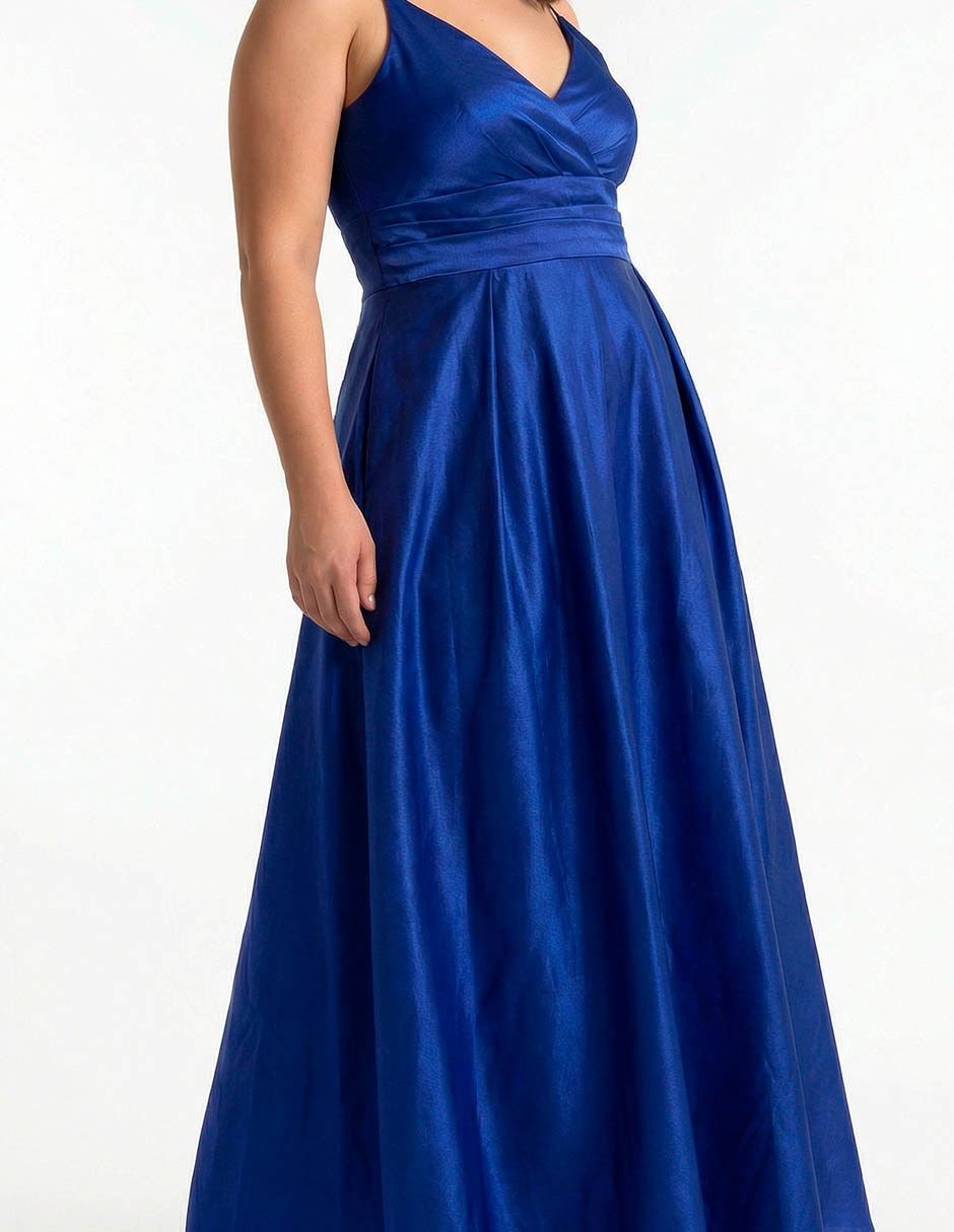 Vestido maxi de fiesta escote V 5