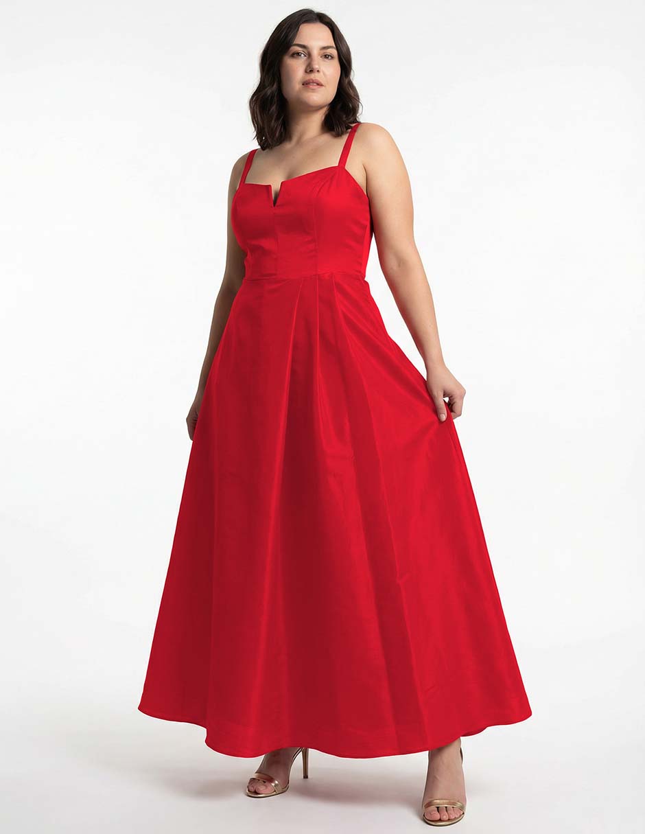 Vestido maxi de fiesta escote corazón Vestido maxi de fiesta escote corazón