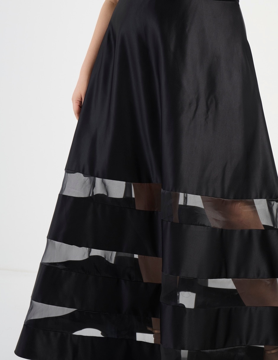 Vestido maxi de fiesta escote V 5