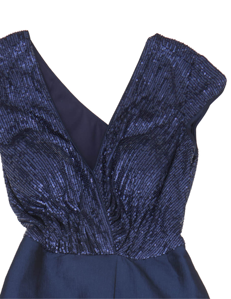 Vestido maxi de fiesta escote V 4