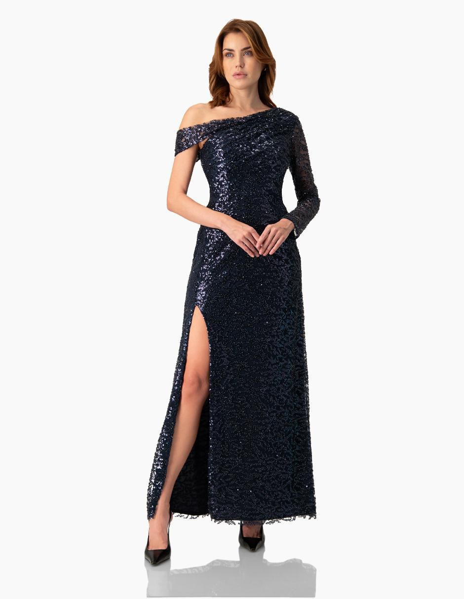 Vestido largo de fiesta escote regular Vestido largo de fiesta escote regular