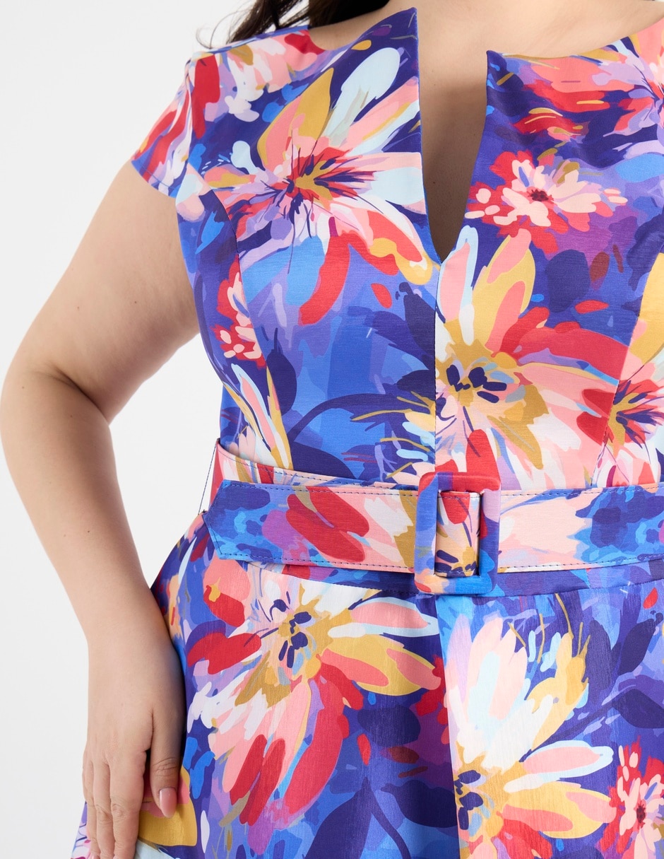 Vestido maxi de fiesta escote V 4