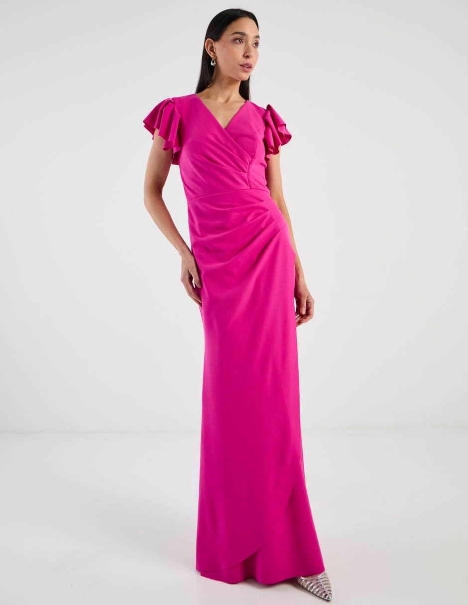 Vestido maxi de fiesta escote V 2