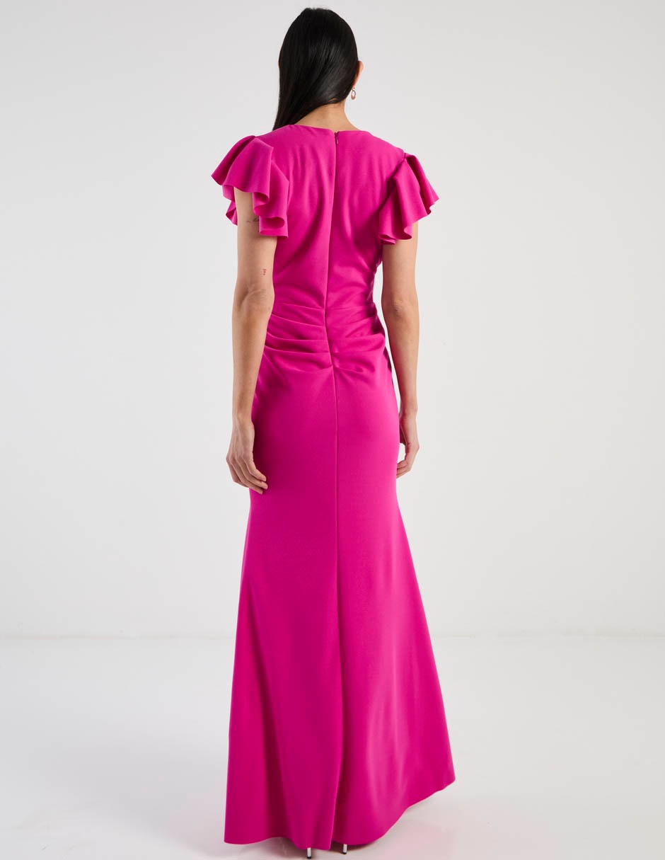 Vestido maxi de fiesta escote V 7