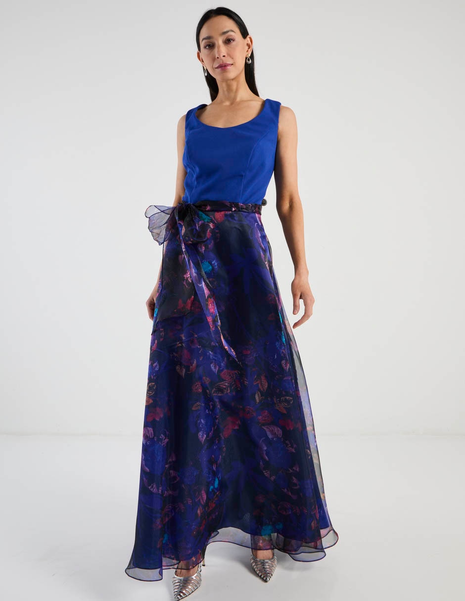 Vestido maxi de fiesta escote medio 3
