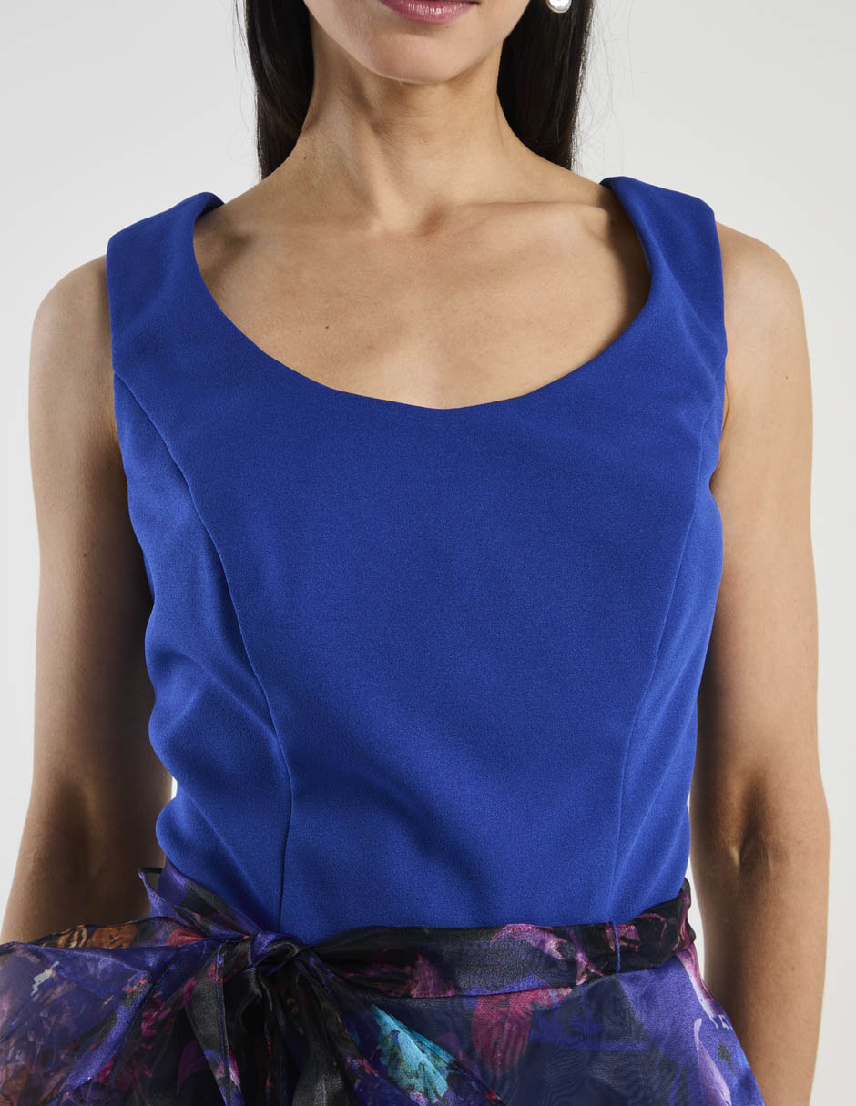 Vestido maxi de fiesta escote medio 4