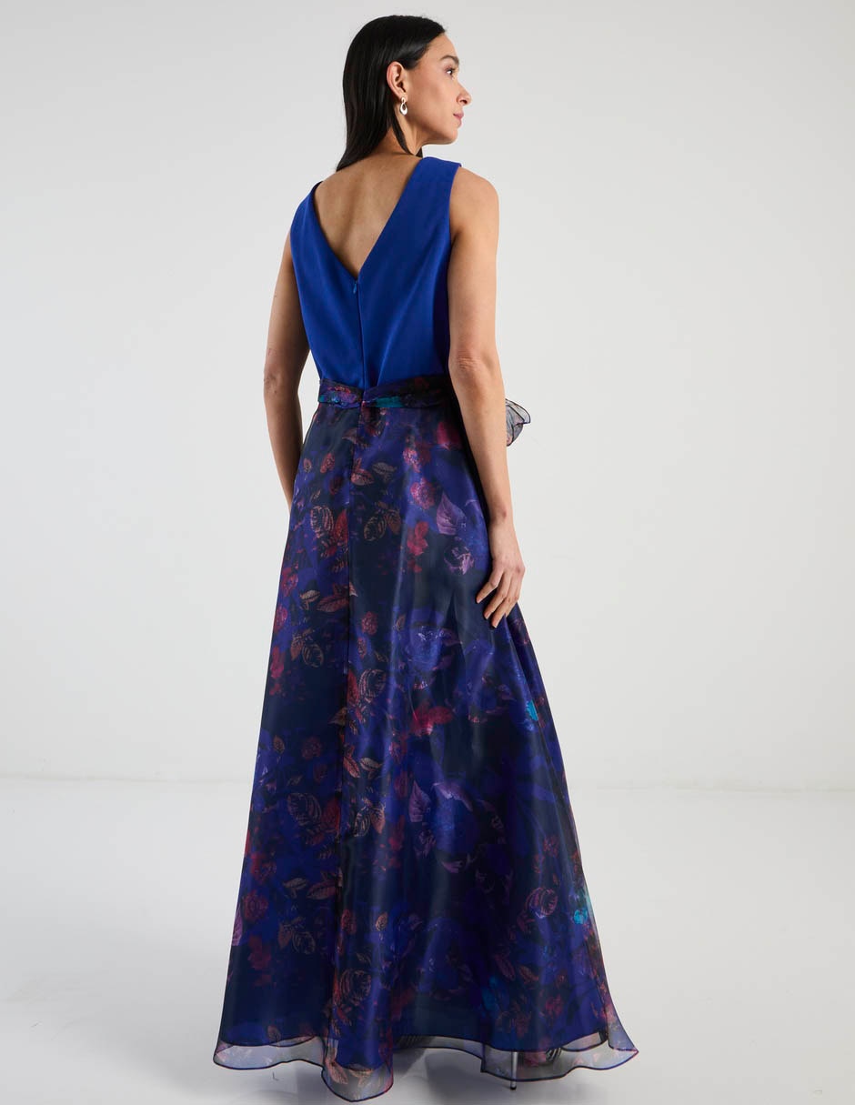 Vestido maxi de fiesta escote medio 6