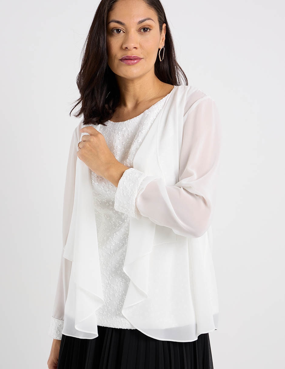 Blusa manga larga para mujer