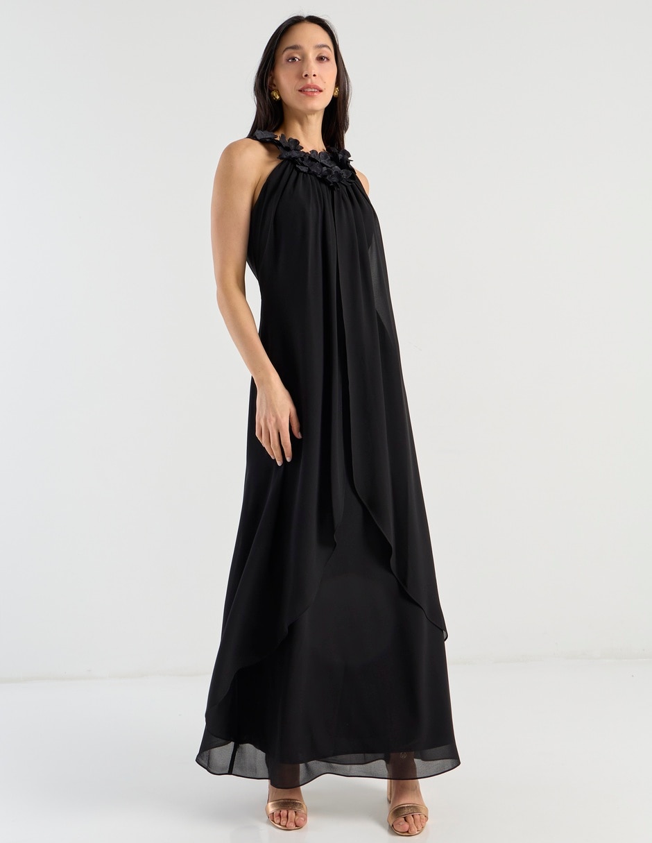 Vestido largo de fiesta escote regular Vestido largo de fiesta escote regular