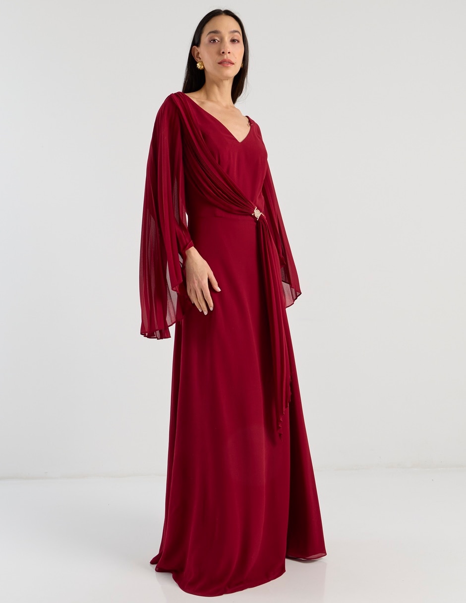 Vestido maxi de fiesta escote V Vestido maxi de fiesta escote V