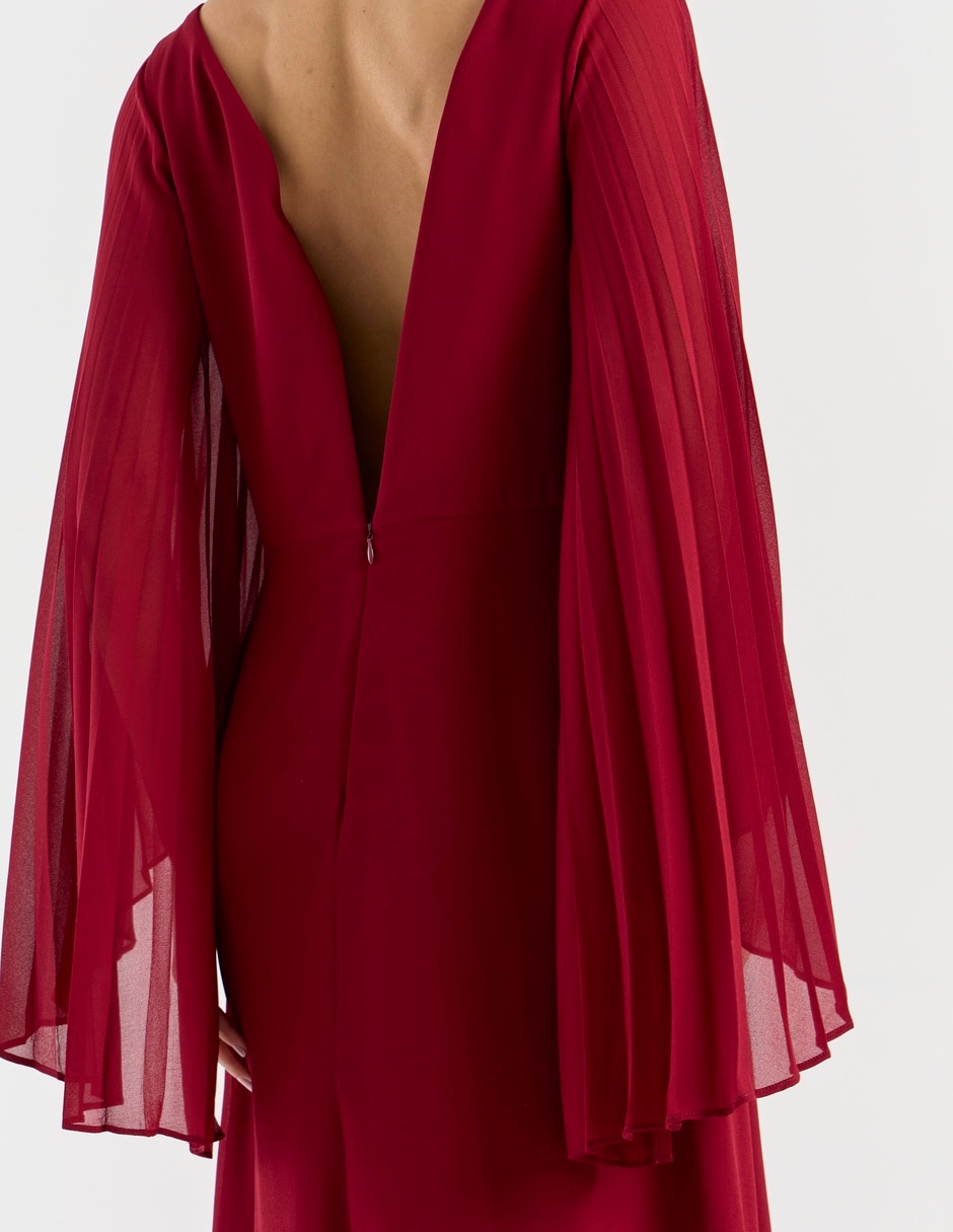 Vestido maxi de fiesta escote V 6