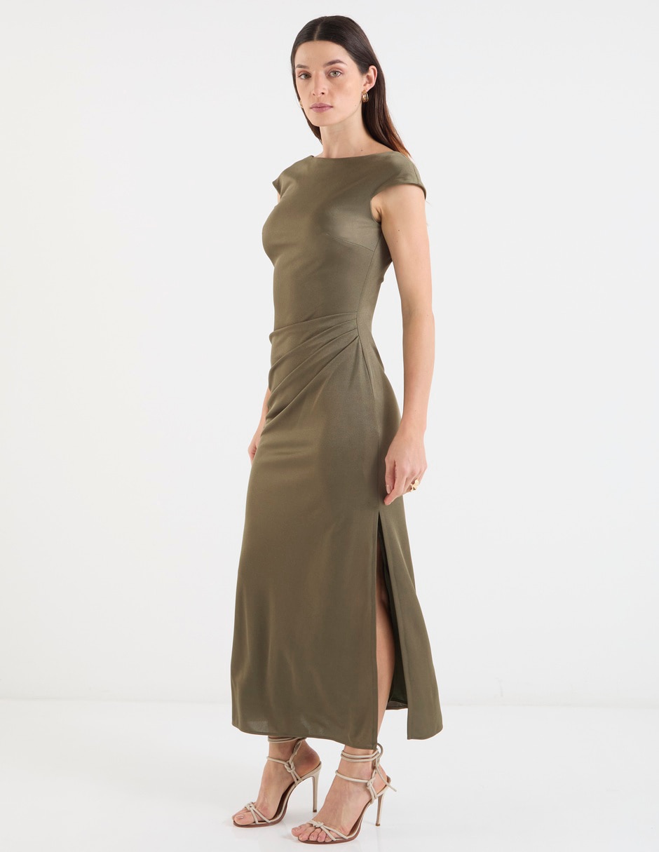 Vestido largo de fiesta escote V 3
