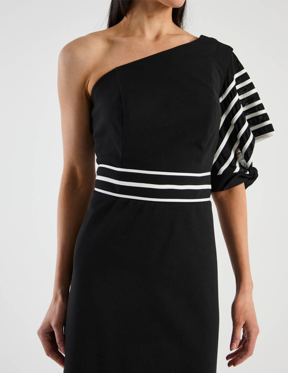 Vestido maxi de fiesta escote medio 4