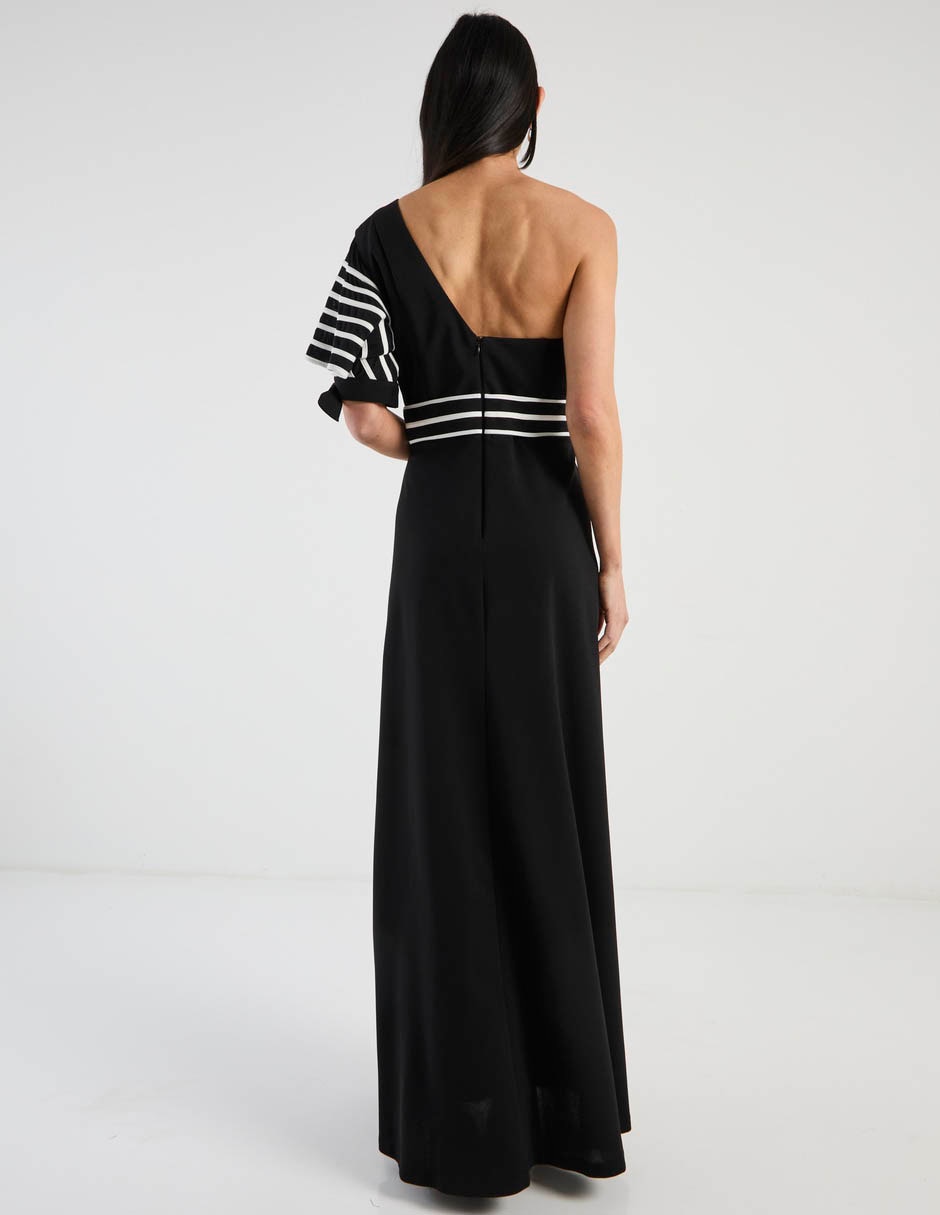 Vestido maxi de fiesta escote medio 6