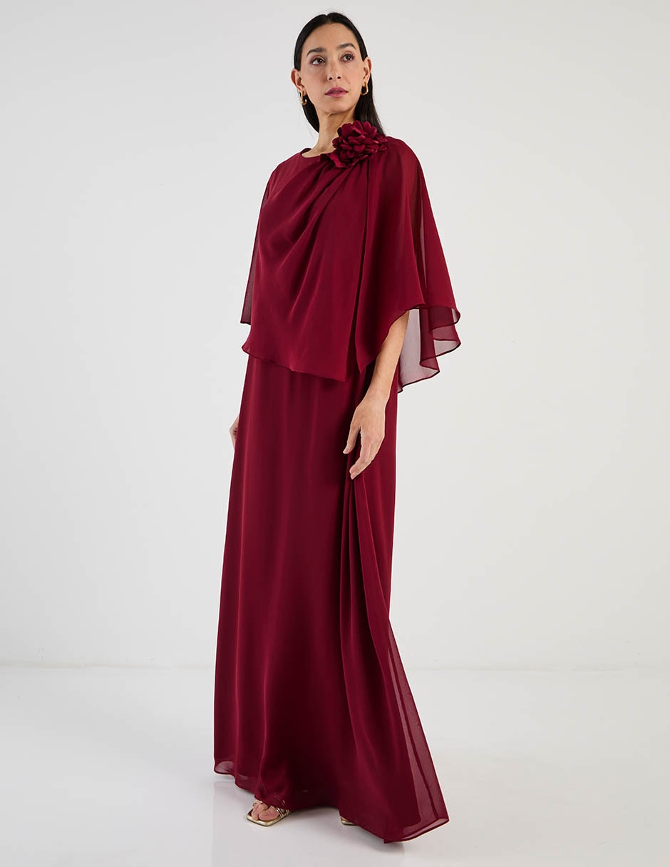 Vestido maxi de fiesta escote regular 2