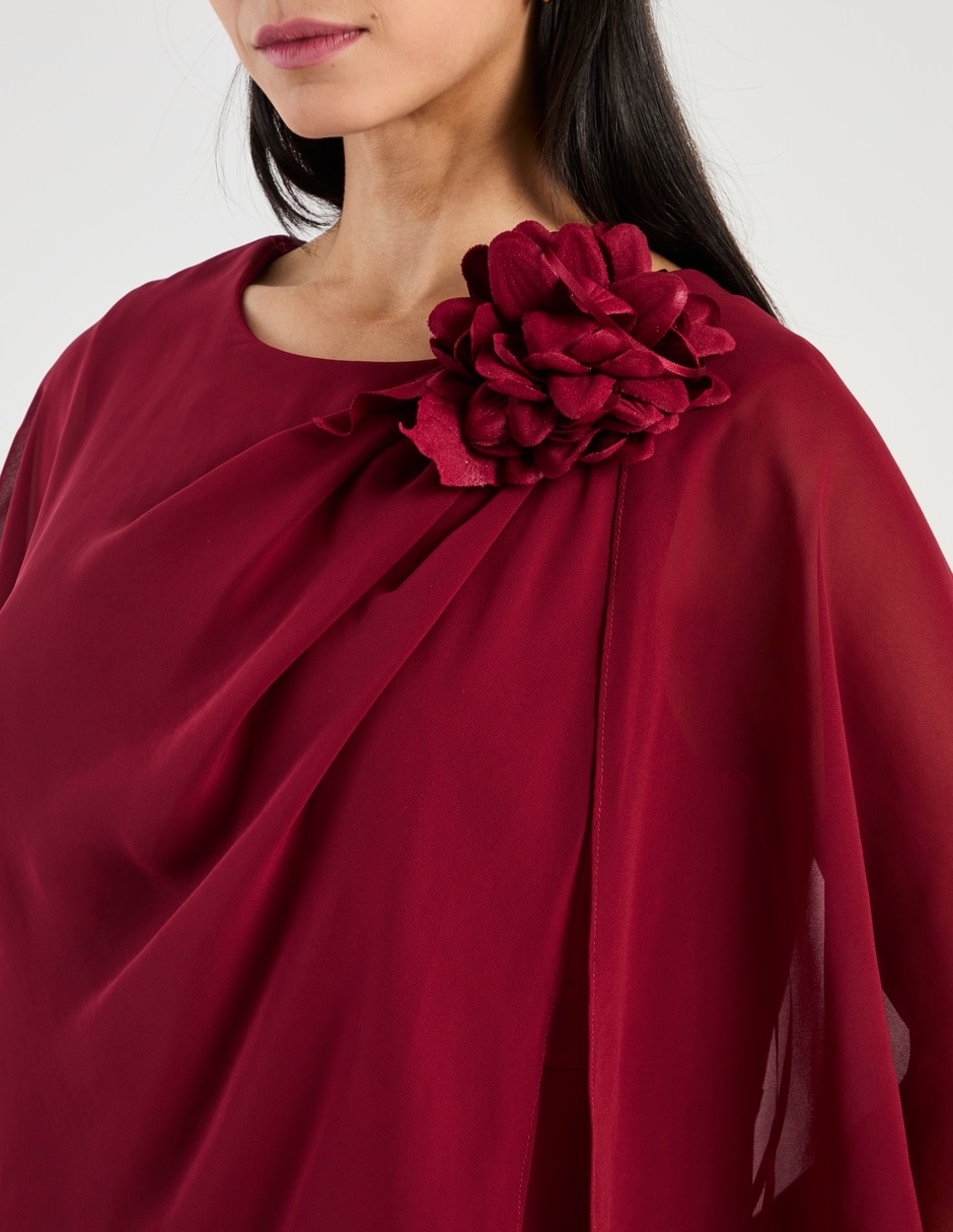Vestido maxi de fiesta escote regular 4