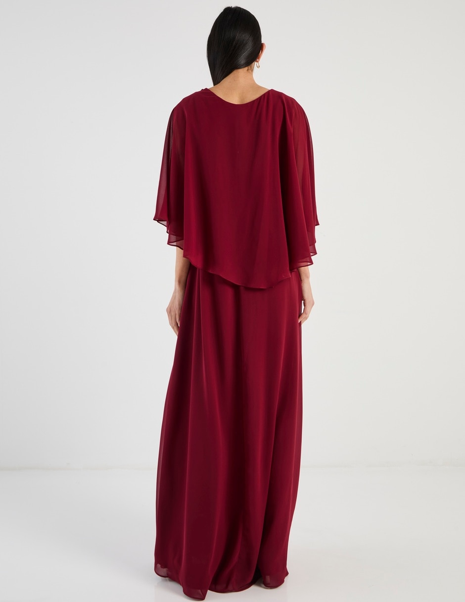 Vestido maxi de fiesta escote regular 6
