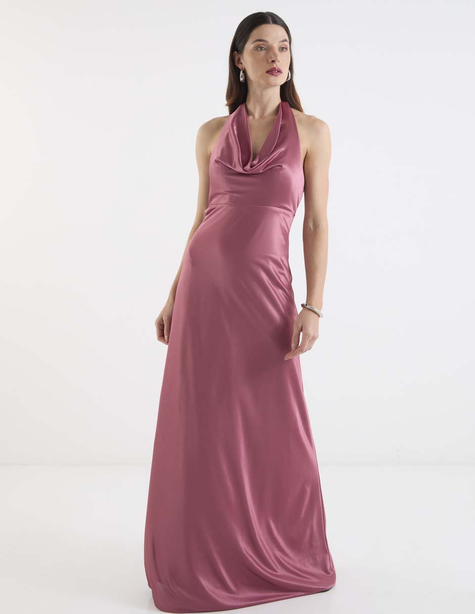 Vestido maxi de fiesta espalda cruzada 2
