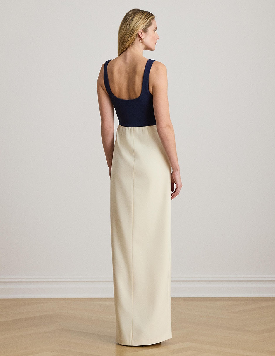 Vestido maxi de fiesta escote cuadrado 2