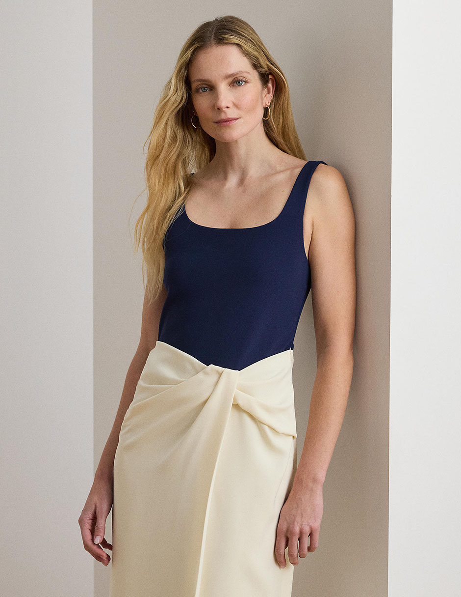 Vestido maxi de fiesta escote cuadrado 3