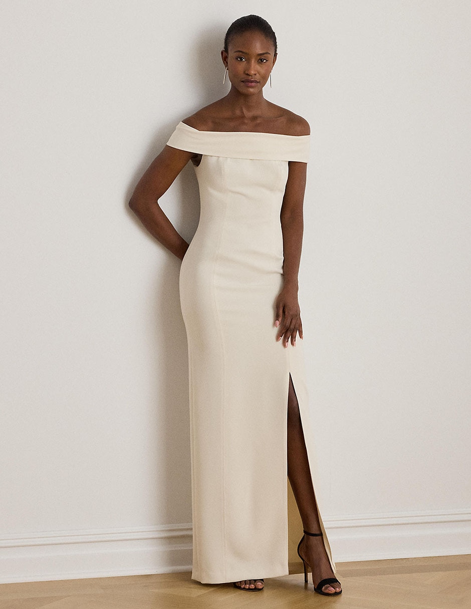 Vestido maxi de fiesta escote bardot Vestido maxi de fiesta escote bardot