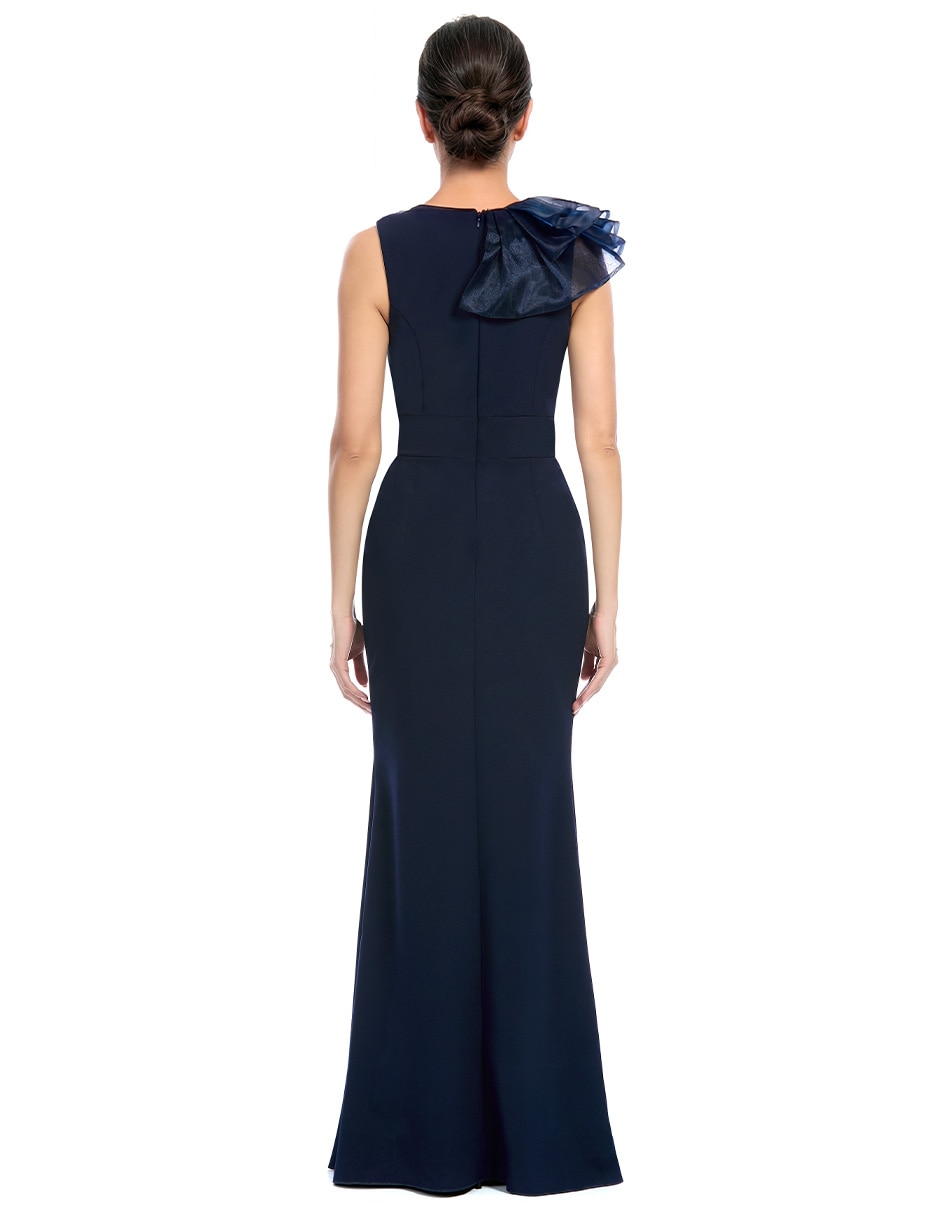 Vestido maxi de fiesta escote V 4