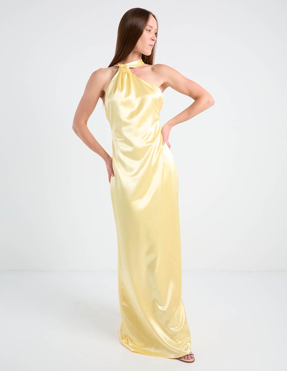 Vestido maxi de fiesta espalda cruzada 2