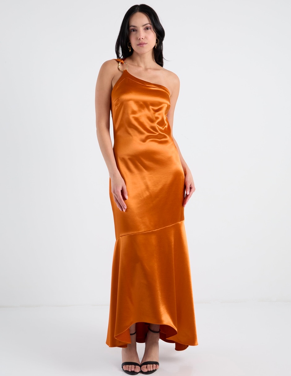 Vestido largo de fiesta escote espalda cruzada Vestido largo de fiesta escote espalda cruzada