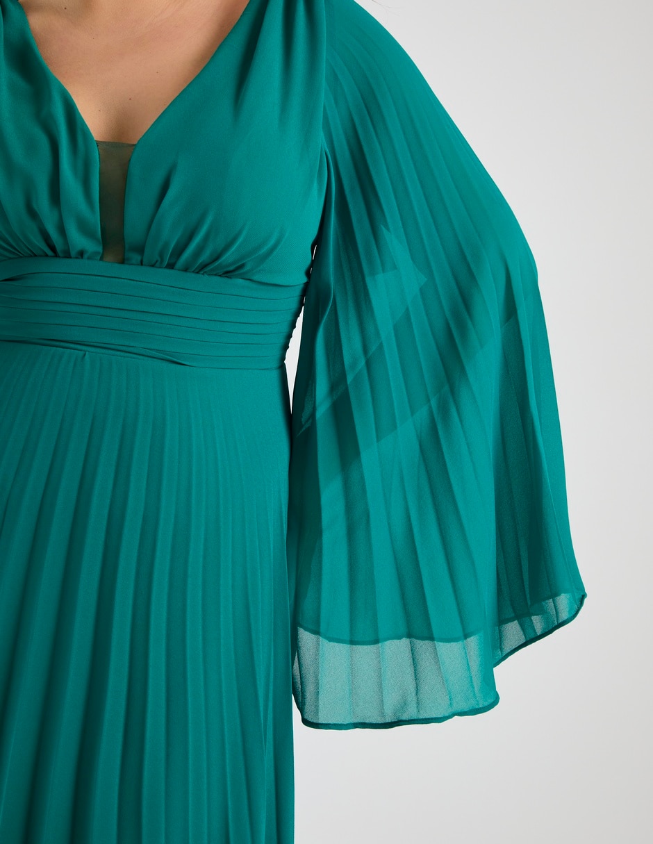 Vestido largo de fiesta escote V 5